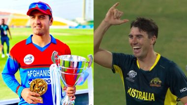 Afghanistan's Najibullah Zadran Takes a Jibe at Pat Cummins for His 'Definitely Australia' T20 World Cup 2024 Semifinal Prediction After Aussies Fail to Enter Semis (See Post)