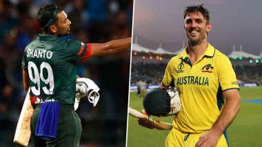 AUS Win by 28 Runs (DLS Method) | Australia vs Bangladesh Live Score Updates of ICC T20 World Cup 2024 Super 8: Pat Cummins and David Warner Help Australia Emerge Victorious