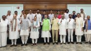 Narendra Modi Unanimously Elected as Leader of NDA Ahead of Government Formation, Nitish Kumar and Chandrababu Naidu Present in Meeting