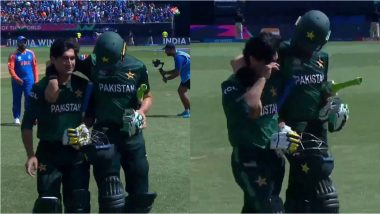 Naseem Shah Breaks Down in Tears After Pakistan’s Heartbreaking Six-Run Defeat to India in ICC T20 World Cup 2024 (Watch Video)