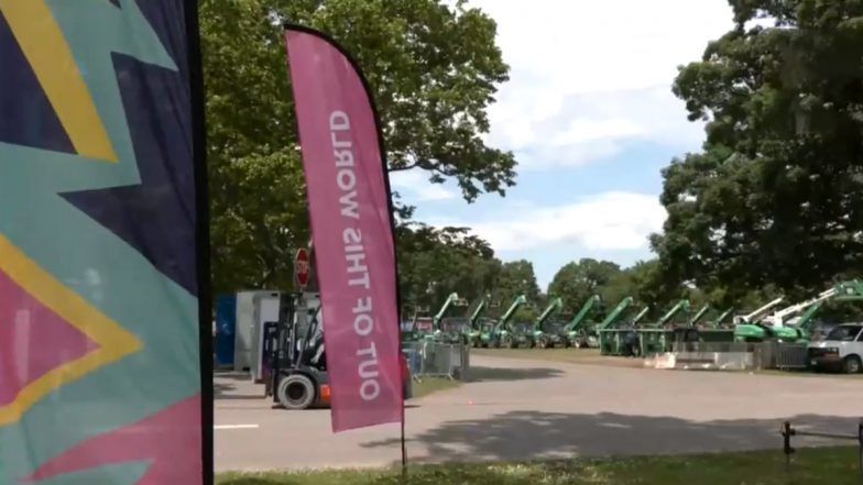 Bulldozers Reach Nassau County International Cricket Stadium To Dismantle Temporary Stadium Following Culmination of T20 World Cup 2024 Matches at the Venue (Watch Video)