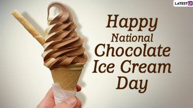 National Chocolate Ice Cream Day 2024 Wishes: WhatsApp Status Messages, Images, HD Wallpapers and SMS To Share and Celebrate the Best Frozen Treat