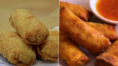 National Egg Roll Day 2024: How to Make Egg Rolls? Easy Recipes You Can Make at Home (Watch Videos)