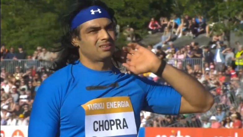 ‘India’s Very Own Gold Machine’ Fans Shower Praise on Neeraj Chopra After He Wins Gold Medal in Men’s Javelin Throw Event at Paavo Nurmi Games 2024