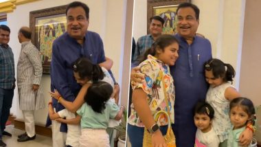 'Unexpected Joy': Nitin Gadkari Receives Surprise Visit From His Granddaughters in Delhi, Heartwarming Video Surfaces