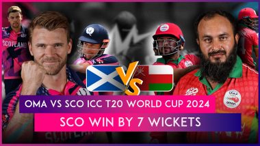 OMA vs SCO ICC T20 World Cup 2024 Stat Highlights: Brandon McMullen, Bowlers Help Scotland Beat Oman