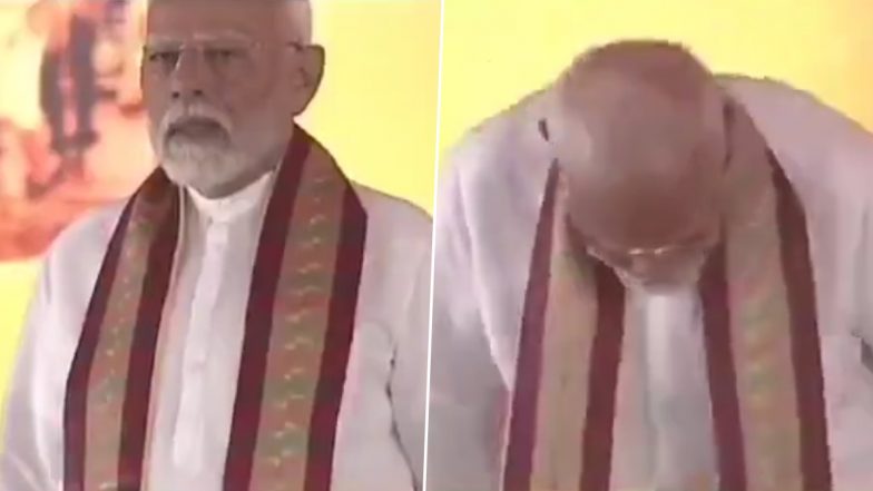 CM Mohan Charan Majhi, PM Narendra Modi Forgot to Stand Up for Odisha State Song? Congress Accuses Prime Minister, New Chief Minister of Disrespecting Odia People (Watch Video)