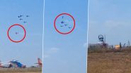 Portugal Plane Collison: Pilot Killed After Two Aircraft Collide and Crash During Beja Air Show, Video Surfaces