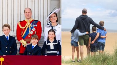 Kate Middleton Shares Father's Day 2024 Postcard: Catherine, Princess of Wales, Clicks an Adorable Photo of Prince William and Their Kids, George, Charlotte and Louis