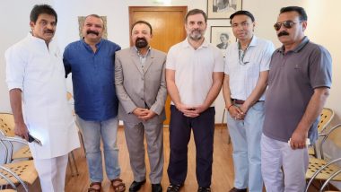 Delhi: Mohmad Haneefa, Independent MP From Ladakh Meets Congress' Rahul Gandhi (See Pics)