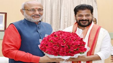 Telangana Formation Day 2024: CM Revanth Reddy Invites Governor Radhakrishnan for 10th State Formation Day Celebration on June 2