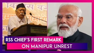 Mohan Bhagwat On Manipur: RSS Chief Says Manipur Situation Should Be Given Priority, Congress Slams PM Modi