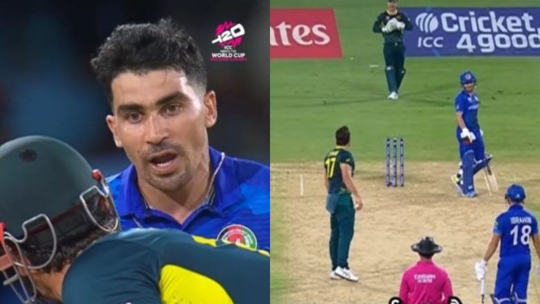 Rahmanullah Gurbaz and Marcus Stoinis Engage in Heated Exchange During AFG vs AUS T20 World Cup 2024 Super 8 Match (Watch Video)