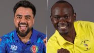 AFG 169/4 in 17.5 Overs | Afghanistan vs Uganda Live Score Updates, ICC T20 World Cup 2024: Cosmas Kyewuta Gets Rid of Gulbadin Naib