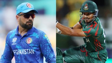 AFG Win By Eight Runs (DLS) | Afghanistan vs Bangladesh Highlights of ICC T20 World Cup 2024 Super 8: Afghanistan Qualify for Semifinals For the First Time, Australia Eliminated