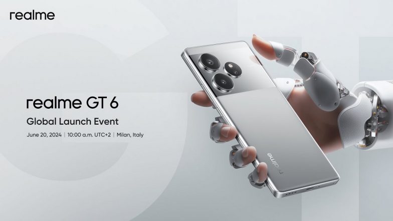 Realme GT 6 Launch Live Streaming: Watch Online Telecast of Launch of New Realme Smartphone Powered by Snapdragon 8s Gen 3, Know Specifications, Price and Other Details