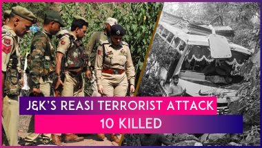 Reasi Terrorist Attack: 10 Killed In J&K’s Reasi After Bus Carrying Pilgrims From Shiv Khori Shrine Attacked, Indian Army Launches Search Operation