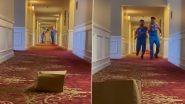 Rishabh Pant and Suryakumar Yadav Play Golf With Cricket Bats in Hotel Corridor on Sidelines of ICC T20 World Cup 2024 (Watch Video)