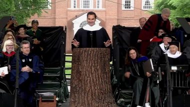 Roger Federer Viral Speech Video: Swiss Tennis Great Shares Life Lessons in Inspirational Speech to Dartmouth College Graduates and It's a Must-Watch!