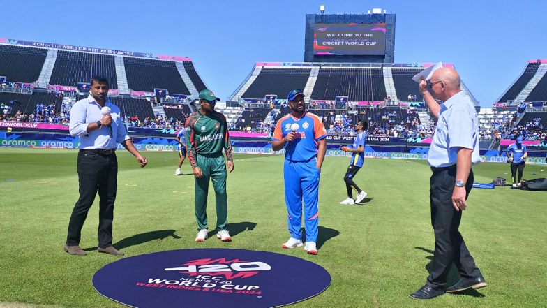 How To Watch India vs Bangladesh ICC T20 World Cup 2024 Warm-Up Match Free Live Streaming Online? Get Telecast Details of IND vs BAN Practice Cricket Match on TV