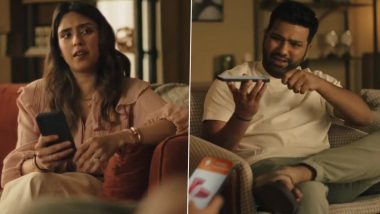 Rohit Sharma and Ritika Sajdeh’s Ad for Online Delivery of Home Essentials Triggers Meme-Fest on Social Media, See Some Funny Reactions From Fans!