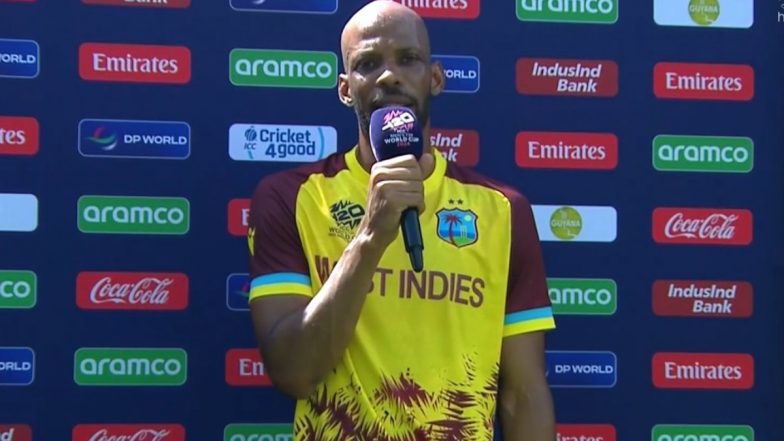 Roston Chase Wins Man of the Match Award in West Indies vs PNG ICC T20 World Cup 2024 Group C Match