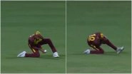 Roston Chase Takes Sharp Low Catch To Dismiss Steven Taylor During USA vs WI ICC T20 World Cup 2024 Super 8 Match (Watch Video)