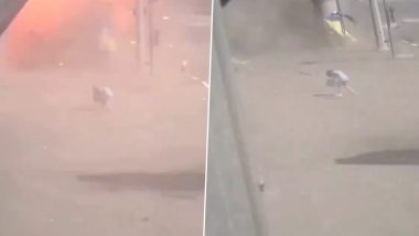 Ukraine: Narrow Escape for Woman After Russia-Launched Bomb Blast Hits Kharkiv, Video Surfaces