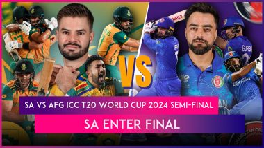 SA vs AFG ICC T20 World Cup 2024 Semi-Final Stat Highlights: Marco Jansen and Tabraiz Shamsi Shine As South Africa Enters Final