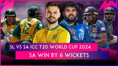 SL vs SA ICC T20 World Cup 2024 Stat Highlights: Anrich Nortje, Bowlers Help South Africa Start Campaign With Victory Over Timid Sri Lanka