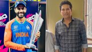 Sachin Tendulkar Pens Down Farewell Note For Ravindra Jadeja As Star All-Rounder Announces Retirement From T20Is Following India's ICC T20 World Cup 2024 Victory (Watch Video)