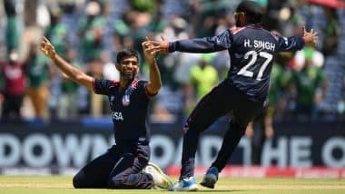 USA Beat Pakistan in Super Over: Watch Saurabh Netravalkar Guide ICC T20 World Cup 2024 Co-Hosts to Historic Victory Over Former Champions (See Video)