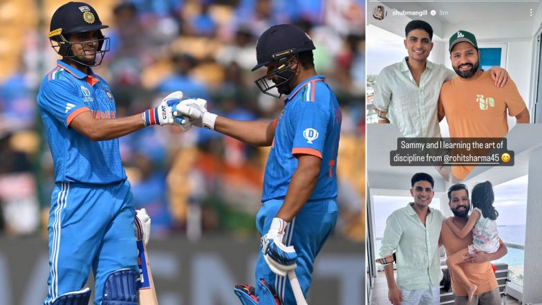 Shubman Gill Shares Picture With Rohit Sharma And His Daughter Samaira on Instagram Story, Writes ‘Learning the Art of Discipline’ After Fans Claim He Unfollowed Indian Captain