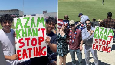 ‘Azam Khan’t Stop Eating’ Pakistan Cricketer Body Shamed by Spectators During PAK vs USA T20 World Cup 2024 Match At Texas (See Pic and Video)