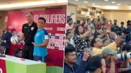 Sunil Chhetri Receives Loud Applause From Journalists in His Last Press Conference of International Career Ahead of IND vs KUW FIFA World Cup 2026 Qualifiers Match (Watch Video)