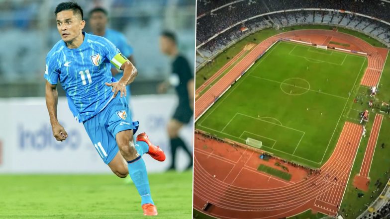 Over 58,000 Fans Attend Sunil Chhetri’s Final International Match At Kolkata’s Salt Lake Stadium Between India and Kuwait