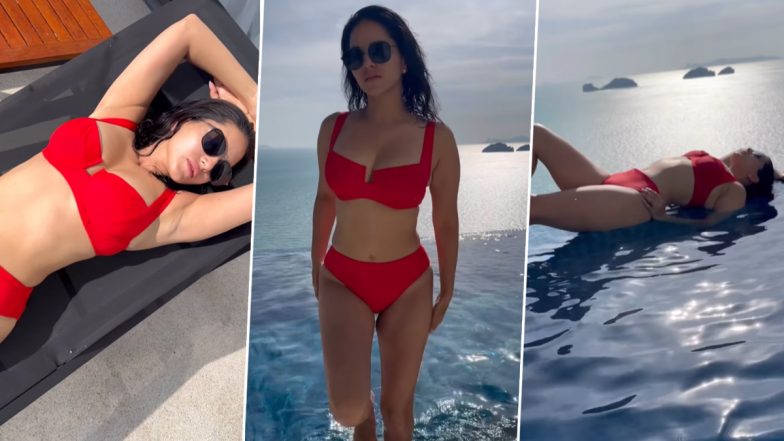 Sunny Leone In Thailand! Bikini-Clad Actress Puts Her Hot Bod On Display As She Poses By Pool and Soaks Up The Sun In Sexy Vacay Video - WATCH