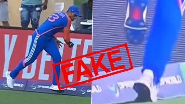 Viral Videos Claim David Miller Was Not Out As Suryakumar Yadav's Feet Touched the Boundary Rope Which Was Moved Behind When He Took the Catch During IND vs SA ICC T20 World Cup 2024 Final; Here's the Fact Check