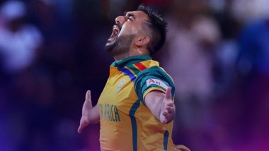 Tabraiz Shamsi Wins Man of the Match Award in West Indies vs South Africa ICC T20 World Cup 2024 Super 8 Match