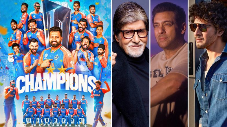 Team India Wins T20 World Cup 2024: Amitabh Bachchan, Salman Khan, Mahesh Babu and More Celebrities Congratulate the ‘Men in Blue’