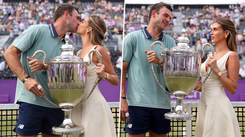 Tommy Paul Kisses Influencer Girlfriend Paige Lorenze After Winning Queen's Club Championships 2024 (See Pics)