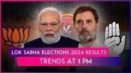 Lok Sabha Elections 2024 Results: Trends At 1 PM Show NDA Leading In Over 290 Constituencies, INDIA Ahead In Over 220 Seats