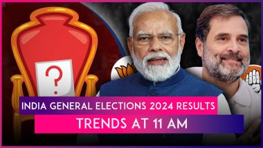 India General Elections 2024 Results: Trends At 11 AM Show NDA Securing Leads In Over 290 Seats, INDIA Giving Tough Fight