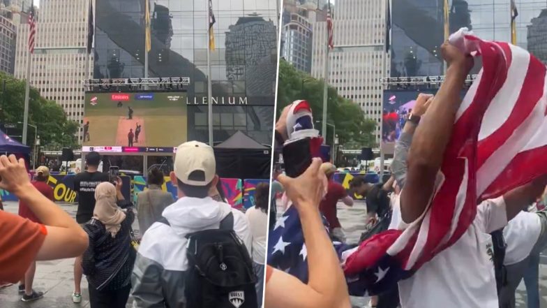 Fans Celebrate On the Streets Of New York, 'USA,USA' Chants Take Over As United States of America Defeat Pakistan in ICC Men's T20 World Cup 2024 (Watch Video)