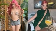 Uorfi Javed&rsquo;s Bold Fashion: From Strappy F**K Bra Top to Chic Black Dress, Influencer Flaunts Her Daring Style in New Racy Photos