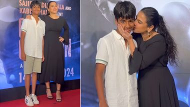 Before Rumours Swirl, Vidya Balan Clarifies Her Relationship With the Young Boy Beside Her at Chandu Champion Screening (Watch Video)