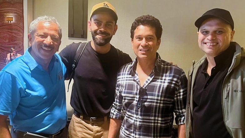 Sachin Tendulkar and Virat Kohli 'Satsang' Pic With Vikram Sathaye Lost in Translation! Comedian’s X Post Leads to Comedy of Errors