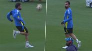 Virat Kohli Shows His Football Skills During Warm-Up Ahead of IND vs PAK T20 World Cup 2024 in New York, Video Goes Viral