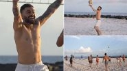 Virat Kohli, Hardik Pandya, Rinku Singh and Other Indian Cricketers Enjoy Beach Volleyball At Barbados Ahead of IND vs AFG ICC T20 World Cup 2024 Super Eight Match (Watch Video)