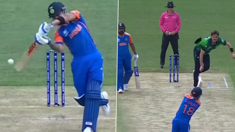 Virat Kohli Wicket Video: Watch Mark Adair Dismiss India's Star Batsman Early During IND vs IRE ICC T20 World Cup 2024 Match